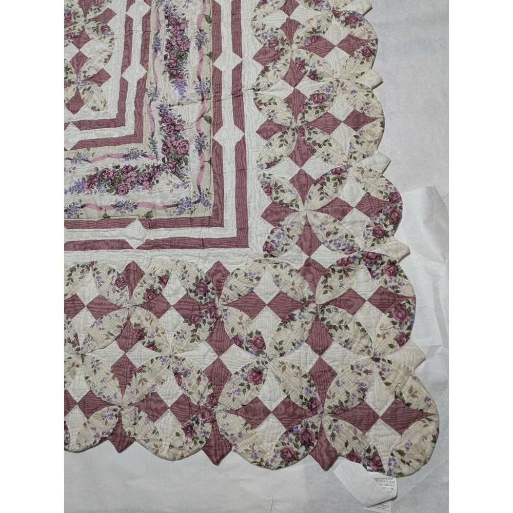 Glynda Turley Rose Rhapsody Comforter Quilt Full Size 76